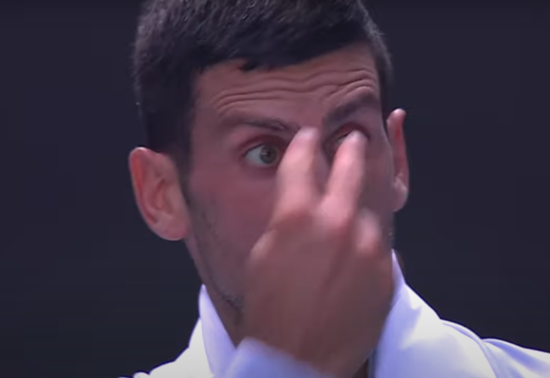 VIDEO  I Opet je Novak imao svoje crne minute